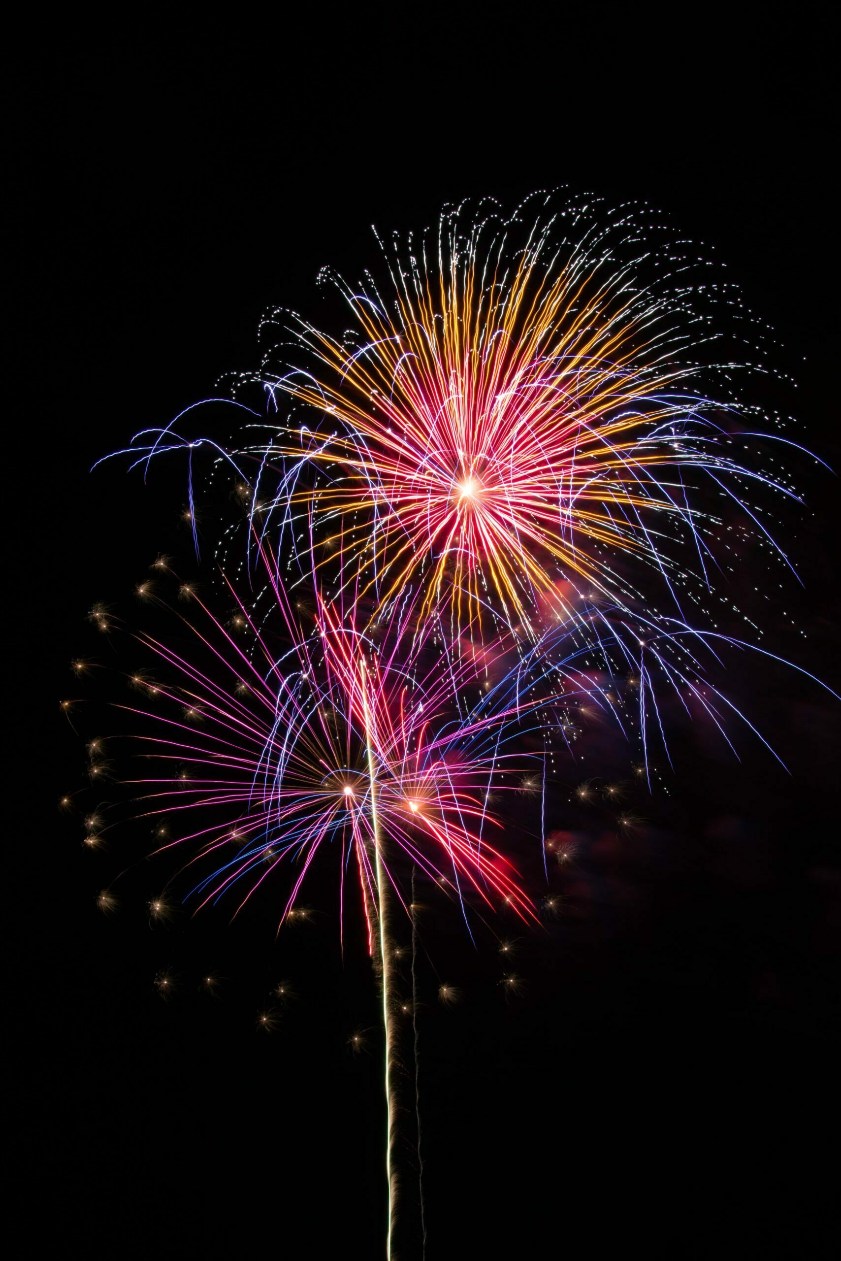 Fireworks on Home page